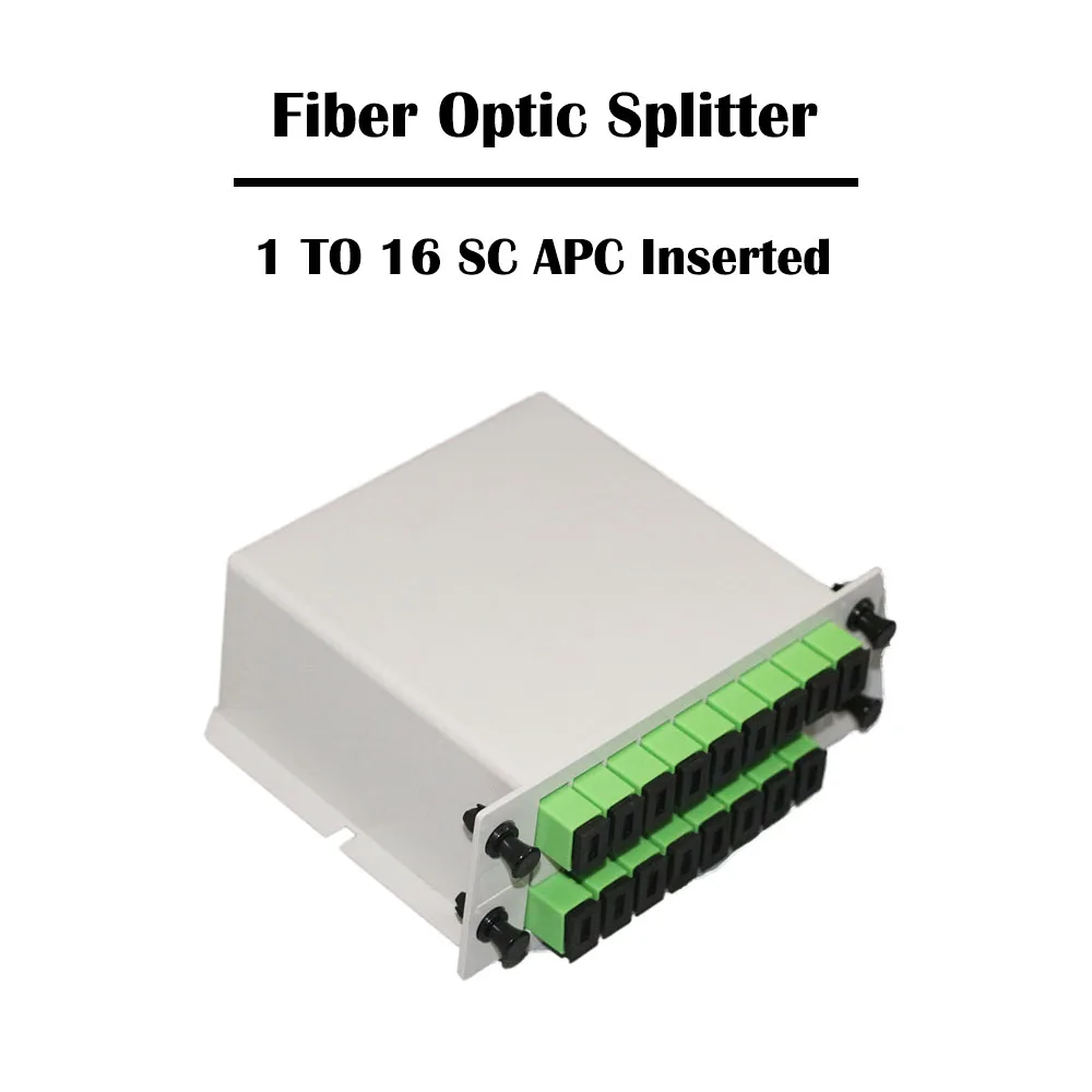 1 до 16 SC UPC/SC APC SM вставляемый волоконный сплиттер 1x16 одиночный режим для