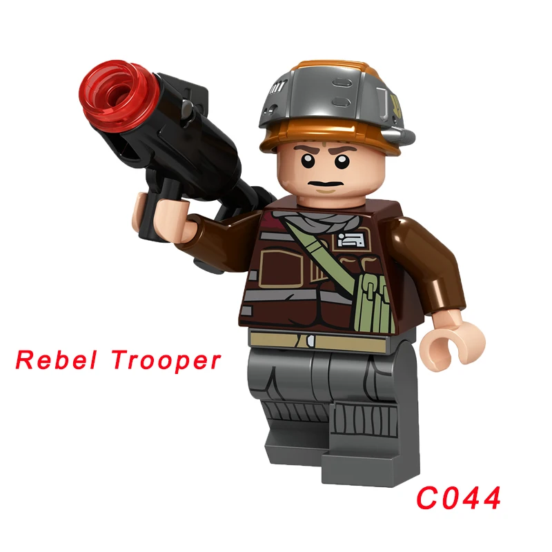 C044 Одиночная Звездные войны кирпич Боевой Дроид Malbus Leia Luke Skywalker Qui Gon Ro-Gr супер Боевой Дроид K2So строительный блок - Цвет: C044