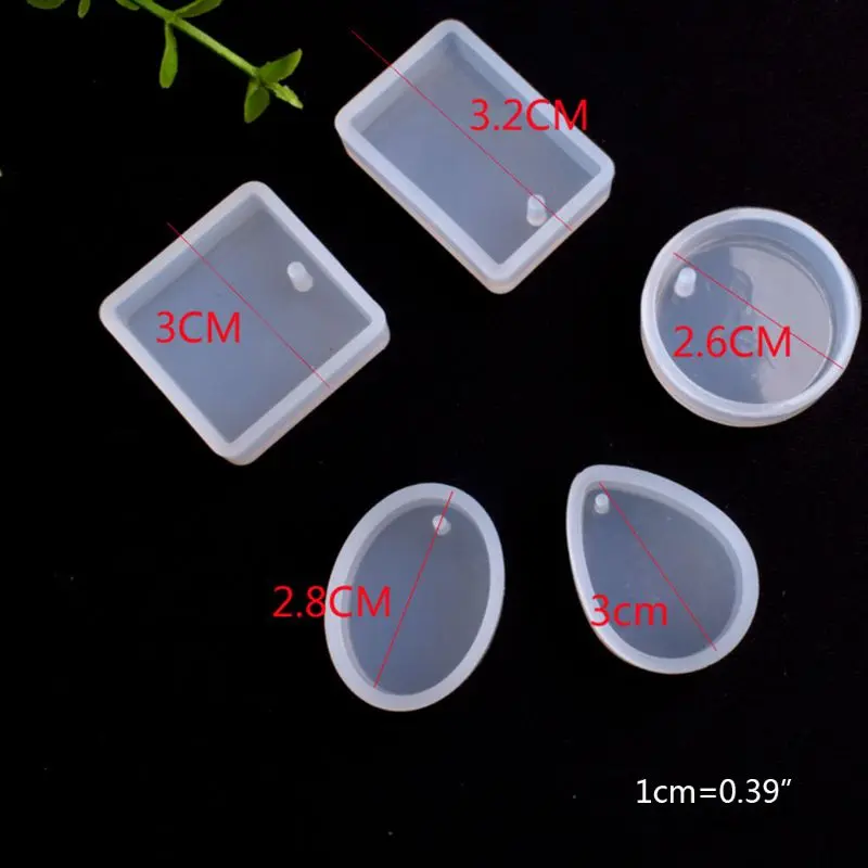 

Crystal Cluster Hollow Mirror Epoxy Mold DIY Pendant Crafts Transparent Silicone Molds Cake Decorative Mould