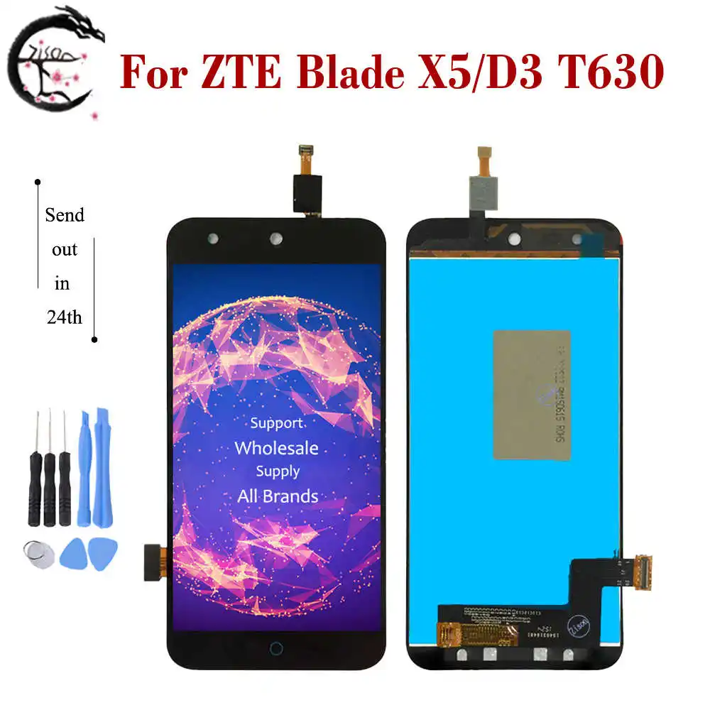 5 0 &quotНовый ЖК дисплей для ZTE Blade X5 / D3 T630 Полный сенсорный экран дигитайзер сборка