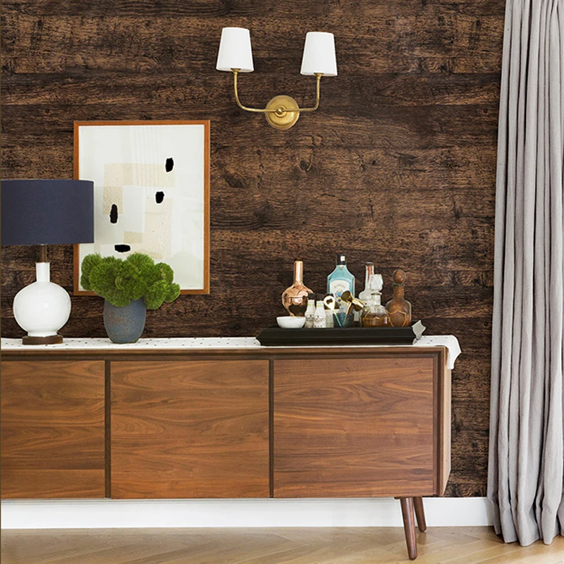 Самоклеющиеся наклейки с деревянным лицевым покрытием обои водонепроницаемые