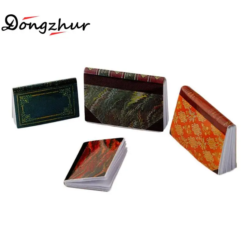 

4pcs/set For 1/12 Model Dollhouse Accessories Kids Mini Miniature Notebook Model Simulation Toy Books Accessories Toys C8D2 Y5T3