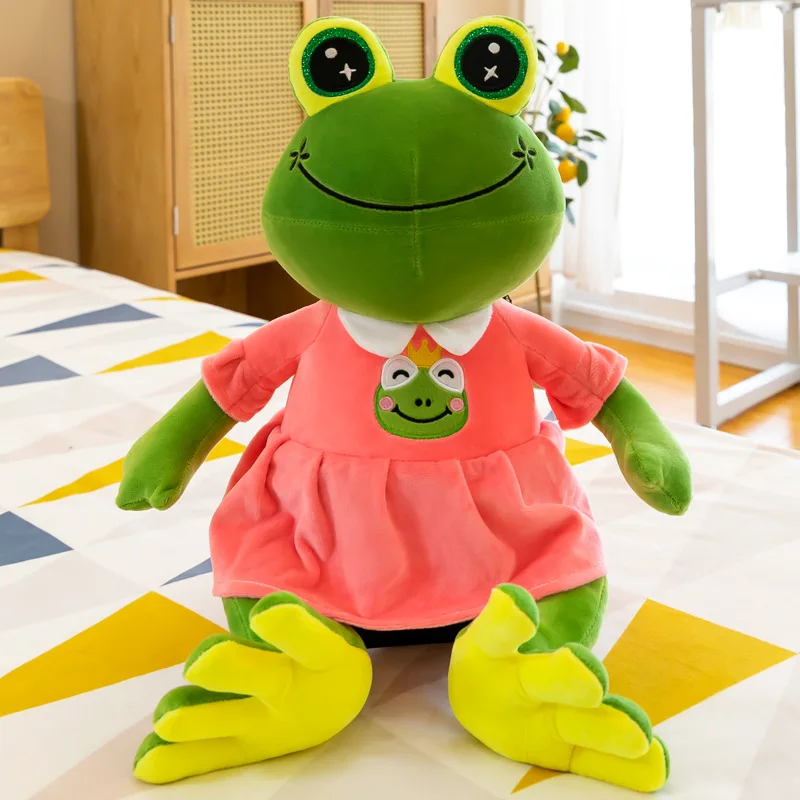 

Zqswkl frog plush cute soft toys dolls creative children's toys for girls anime pillow hugs animal stuffed toys birthday gift
