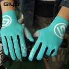 Перчатки велосипедные GIYO с длинными пальцами для мужчин и женщин, спортивные с гелевым сенсорным экраном, с длинными пальцами, для езды на велосипеде, гонок