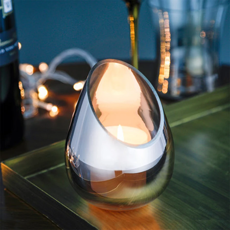 Серебряный подсвечник свадебный стеклянный фонарь свадебные подсвечники