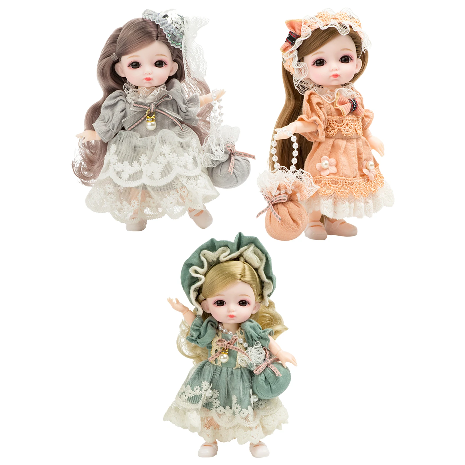 

Кукла шарнирная с мягкими волосами, 13 шарниров