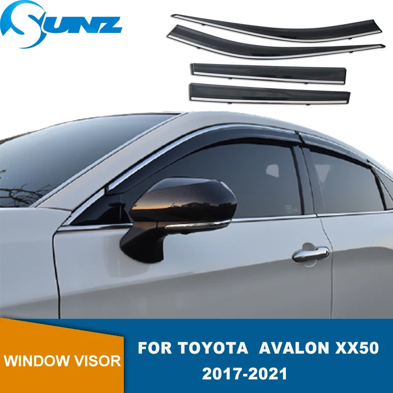 

Дефлектор боковых окон для Toyota Avalon XX50 2017 2018 2019 2020 2021, защита от атмосферных воздействий, козырек от солнца, дождя, дефлекторы для автомобиля