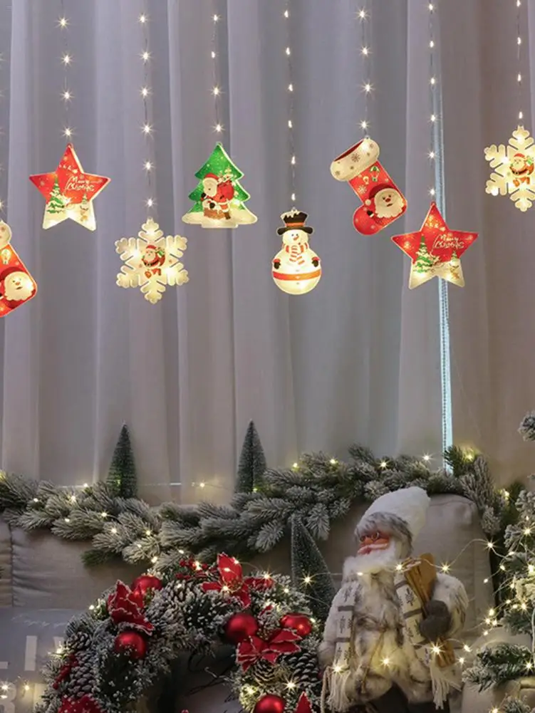 

Decorative LED String Lights Romantic Christmas Decoration String Lights For New Year Santa Claus Home Decor Accessories