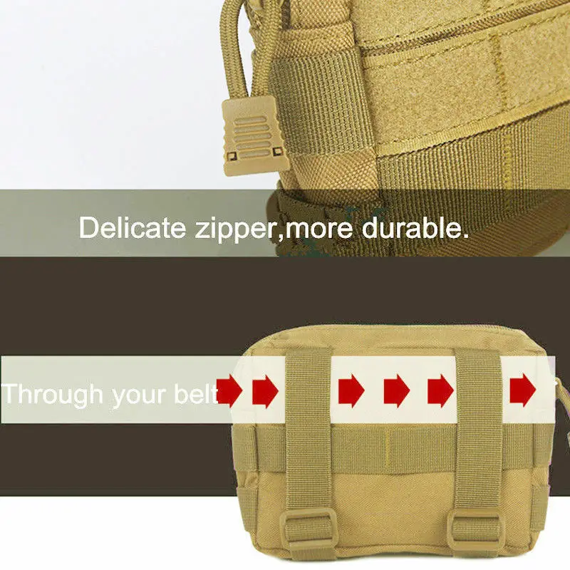 Tactical Molle Pouch EDC Multi-purpose Belt Waist Pack Bag Utility Phone Pocket Outdoor Sports Camping Hiking | Багаж и сумки