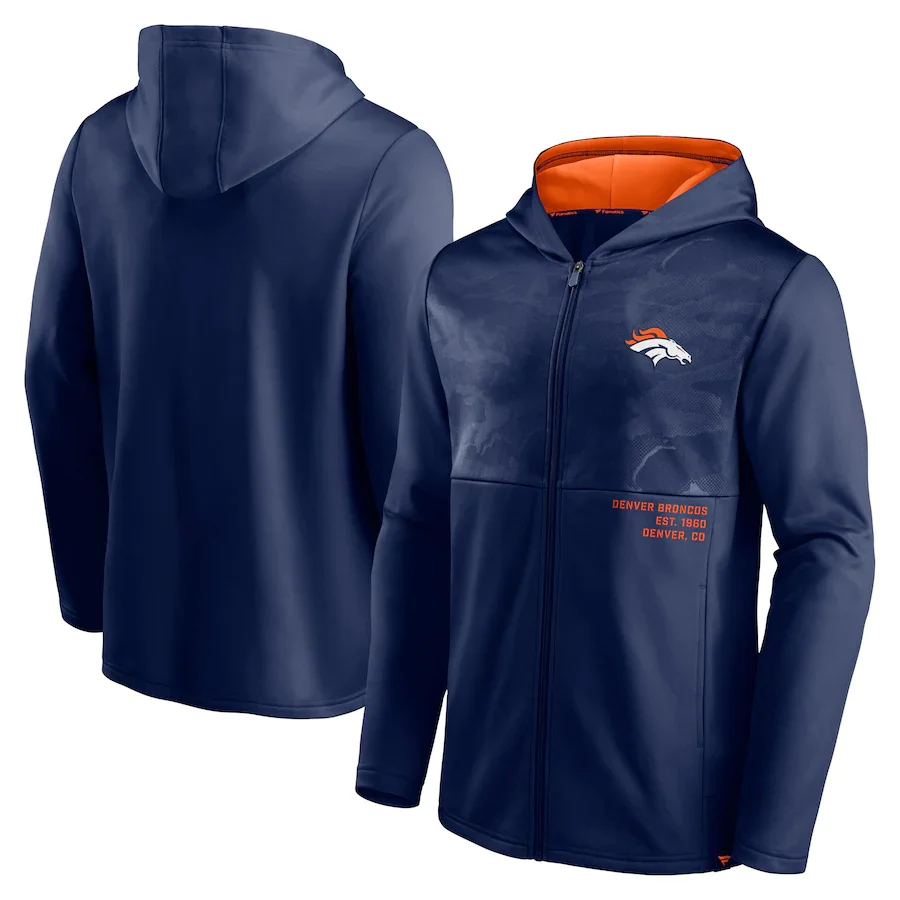 

Denver Men's Broncos Fanatics Branded Defender Full-Zip Hoodie Jacket
