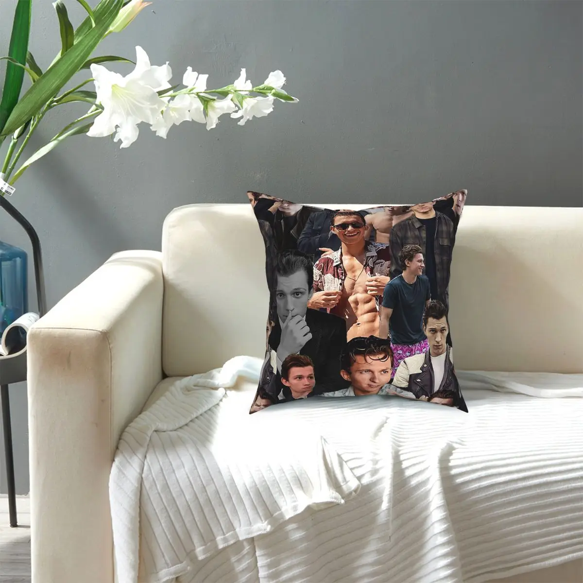

Tom Holland Collage Decorative cushions Throw Pillow Square Pillow Case Cushion cover Cushions for Sofa Novelty Cushion Covers