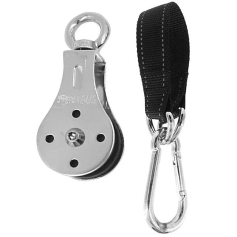 

Top!-Bearing Pulley Home Gym Stainless Steel Accessories for Fitness Lifting Cable Machine Workout Mute Single Wheel Loading