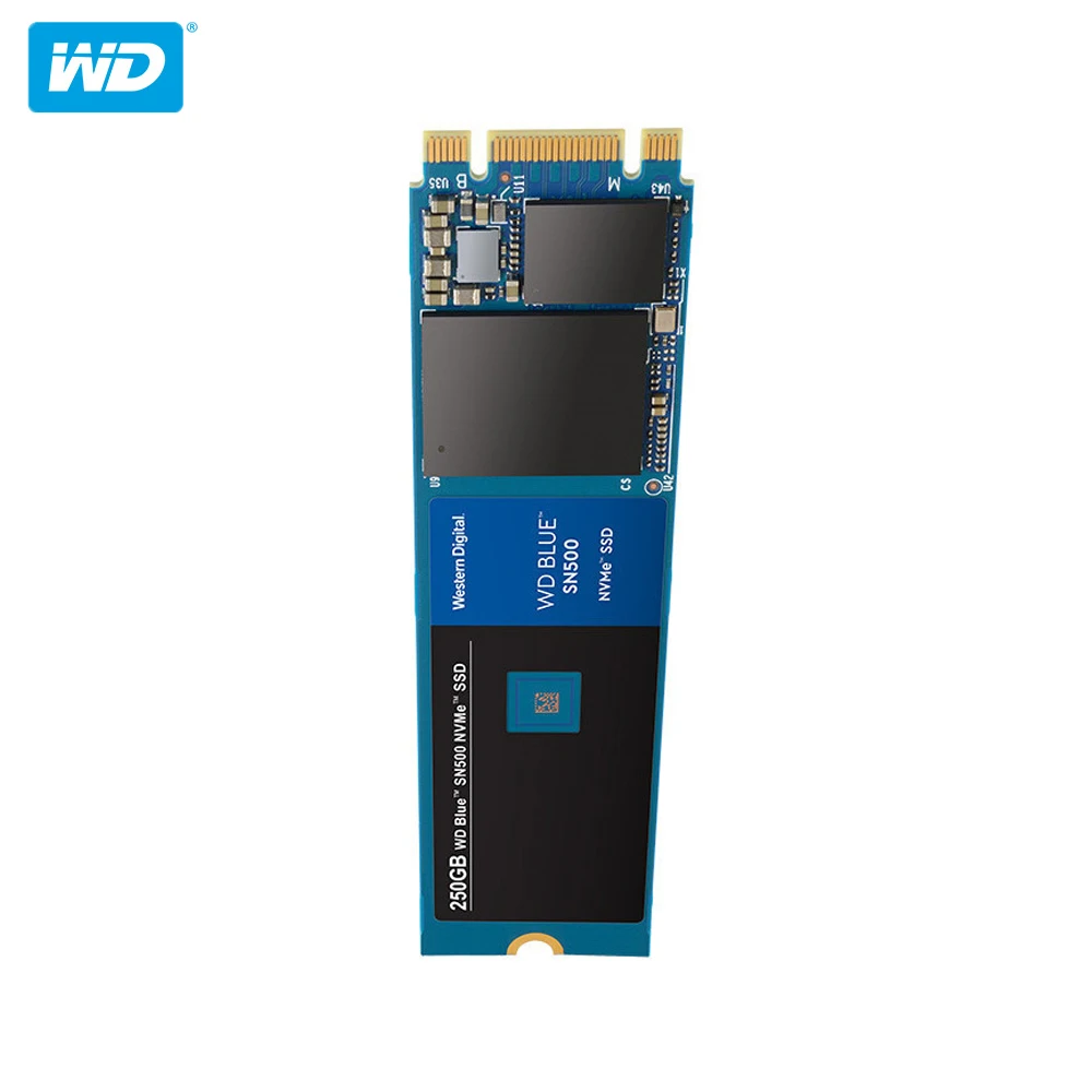 100% оригинал Western Digital Blue SN500 SSD 250 ГБ 500 Гб M.2 2280 NVMe PCIe Gen3 * 2 Внутренний твердотельный
