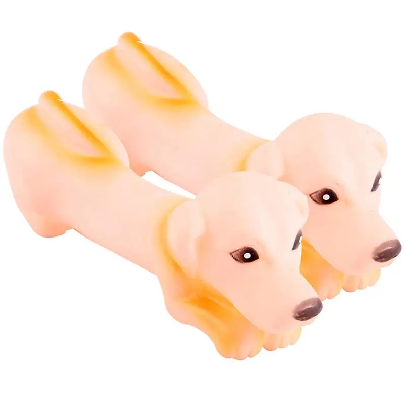 

1pc Pet Dog Chew Toys PVC Plastic Molar Teeth Clean Toys For Small Medium Dogs Doggy-Shaped Pet Chew Game Puppy Accessories