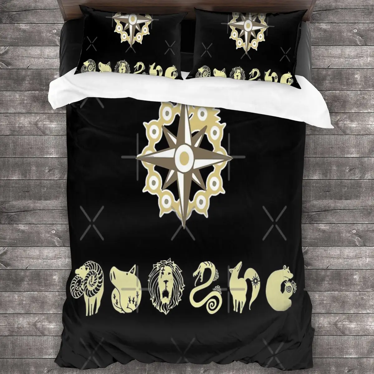 

Seven Deadly Sins Linens Bedspread Bedding Set Duvet Cover Sheets Christmas Bed Quilted Bedspread