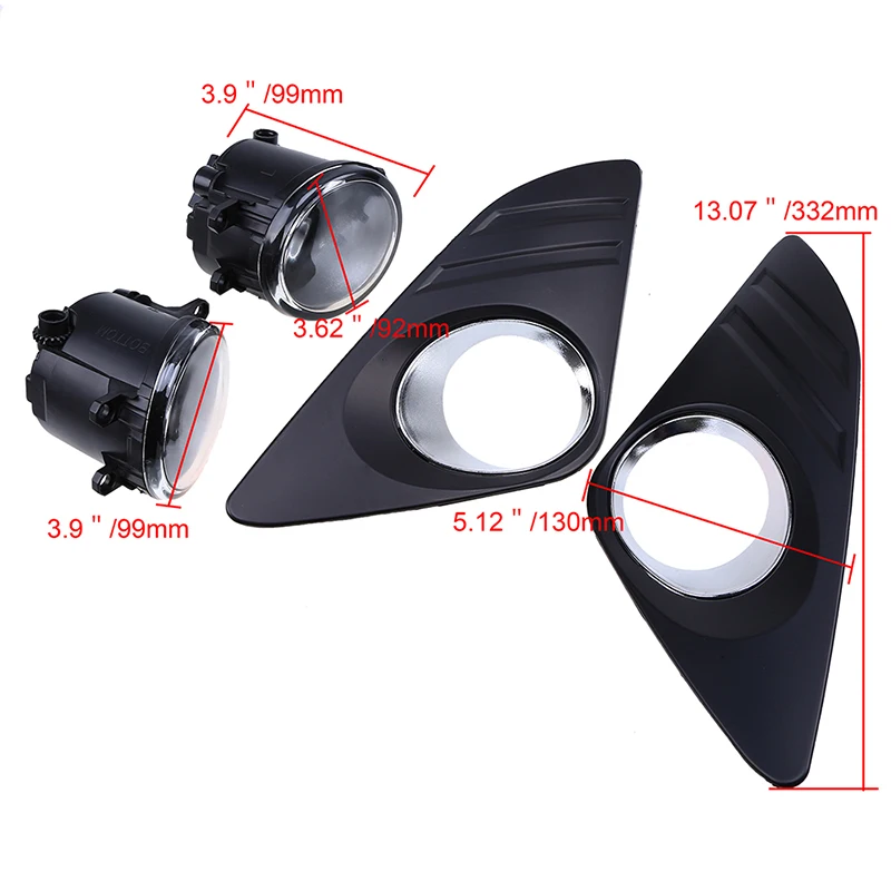 POSSBAY Нижняя передняя бампер H11 Галогенные Противотуманные светильник лампа +