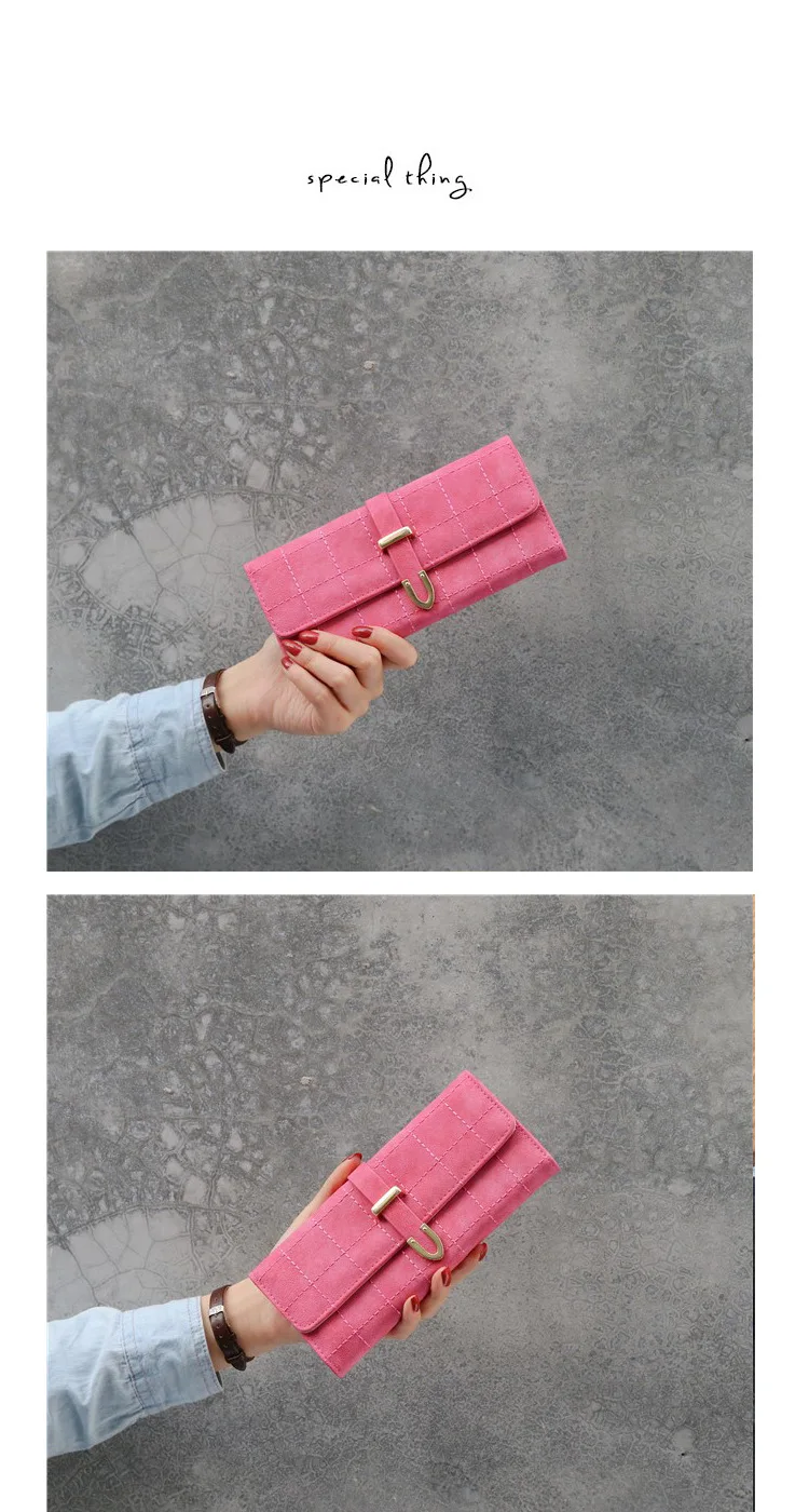 Модные длинные женские кошельки, Carteras Mujer, корейский стиль, на застежке, женские кошельки, элегантные женские вечерние клатчи, кошелек, Portefeuille