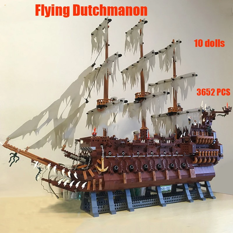 Летающий Dutchman MOC 16016 модель LepinBlocks серия фильмов Пираты Карибского моря
