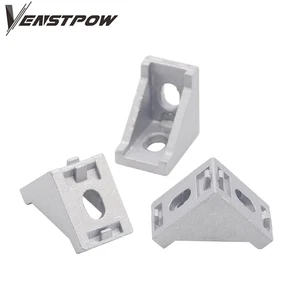 20 шт.лот 2028 угловой фитинг, алюминиевый коннектор 20x28 L, крепление кронштейна, подходит для промышленного алюминиевого профиля 2020