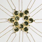 Ожерелье с 12 созвездиями зодиака для мужчин и женщин, подвеска с цепочкой под золото, чокеры Лев, ювелирные изделия, 2020