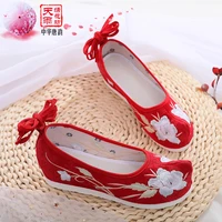 hanbok shoes ancient style shoes womens hanfu shoes original bow shoes with ancient cloth shoes retro embroidered shoes