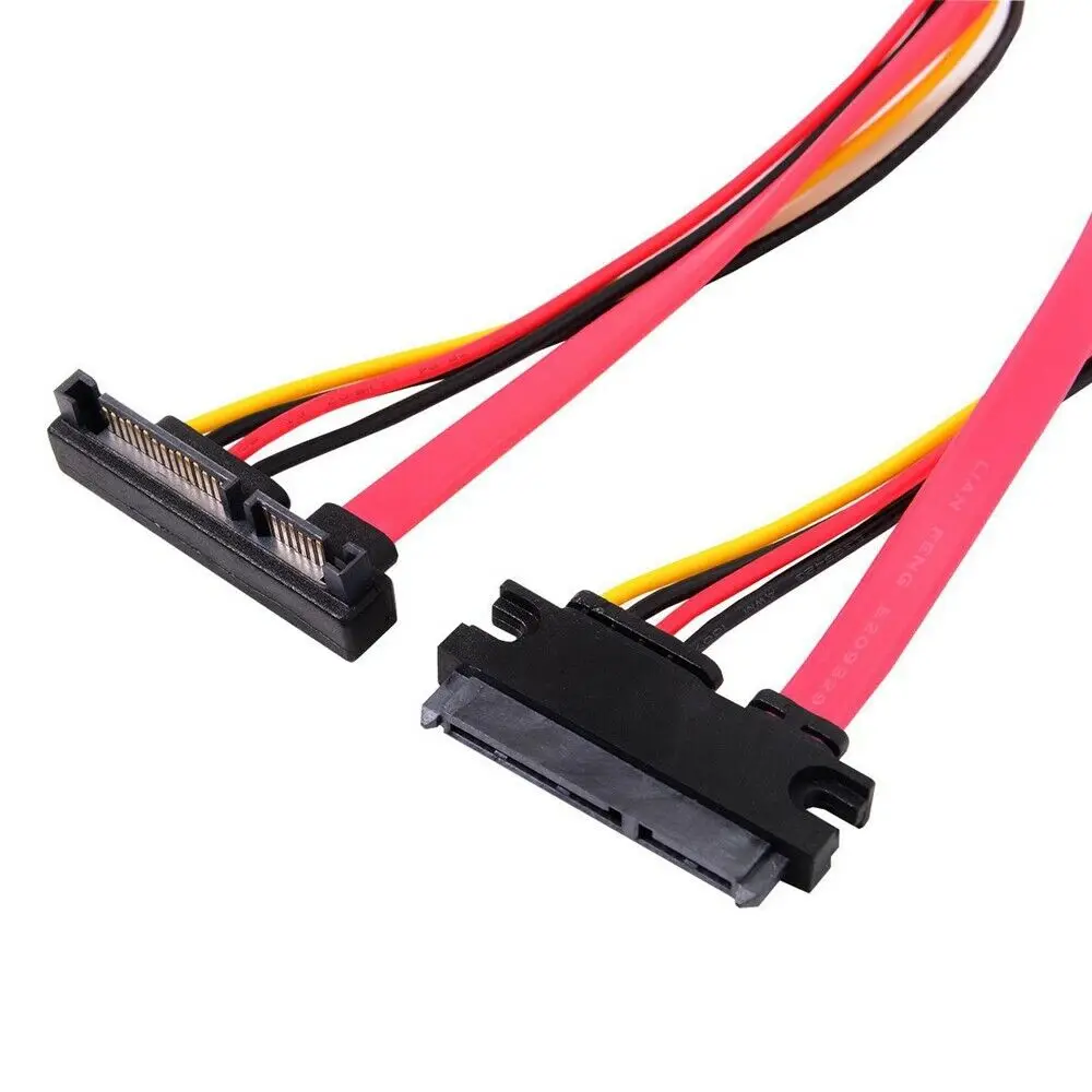 BAAQIi Up angle SATA III 3 0 7 + 15 22 контактный штырь гнездо диаметром 30 см с 4 проводами кабель