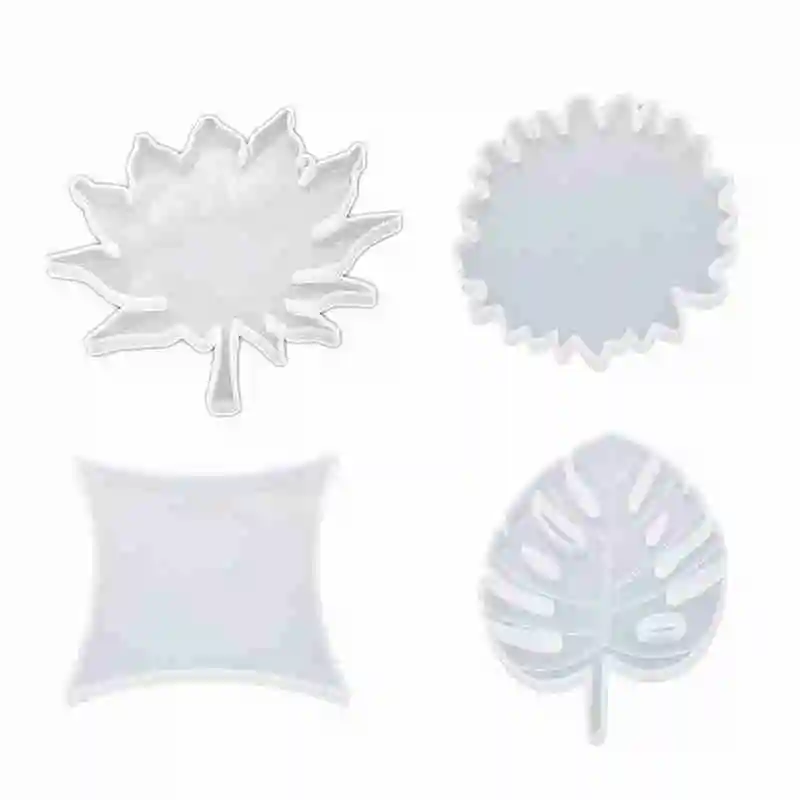 

DIY crystal glue silicone mold coaster mold leaf maple handmade handmade mirror diamond DIY dining kitchen leaf decoration O9M0