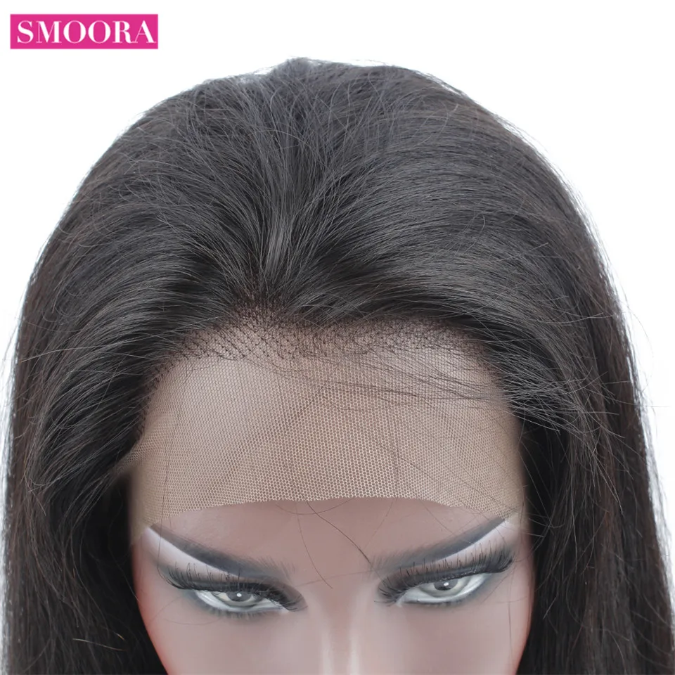 Прямые парики из человеческих волос для женщин бразильские волосы Remy 150%