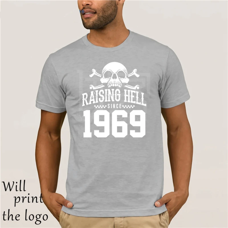 Мужская футболка с надписью Raising Hell Повседневная унисекс Gift for Dad Grandad для дня