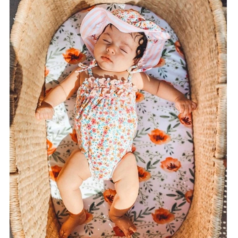 

Съемный чехол для детского матраса с принтом