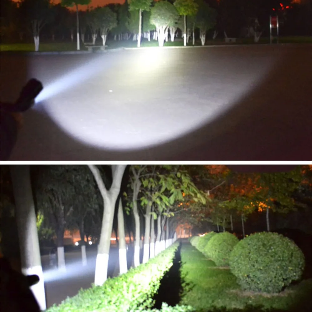 C8 L2 LED Flashlight Aluminum Waterproof Zoomable Torch Light 5 Modes Super Bright Rechargeable Tactical Lamp For Outdoor | Лампы и