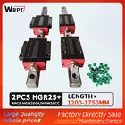 2 HGR25 1200 мм-1750 мм квадратная линейная направляющая ширина 25 мм длинные + 4 кронштейна слайдера HGH25CAфланец HGW25CC гравировальный станок с ЧПУ