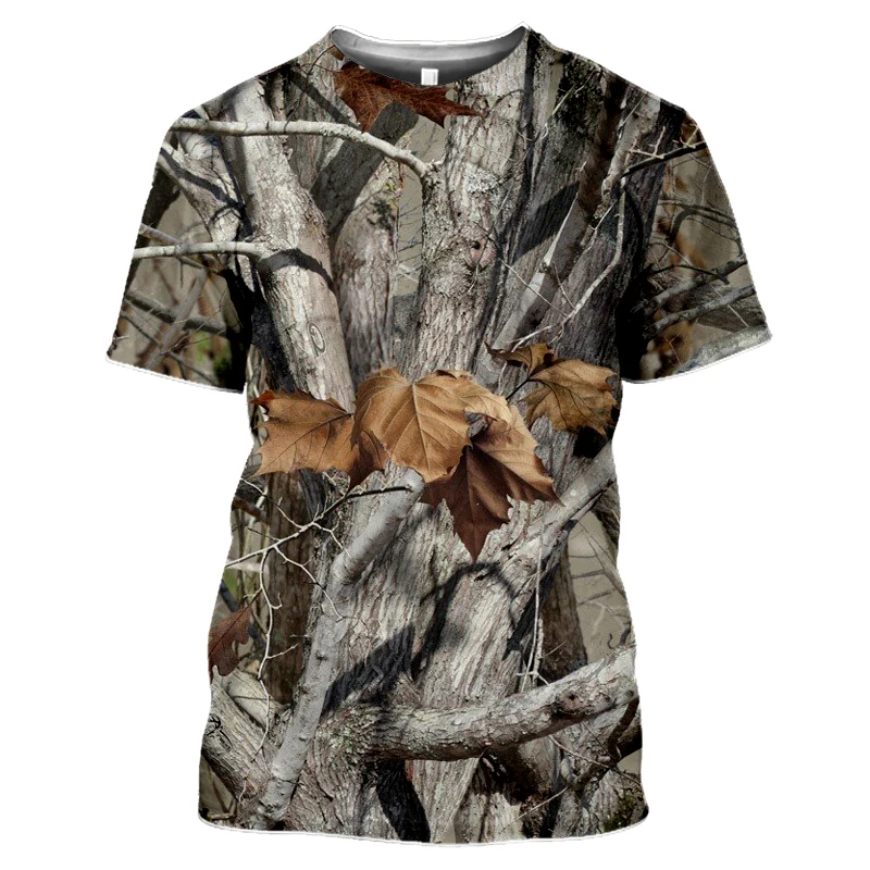 

Outdoor Hunting Camouflage T-shirt Men 3d Print Summer Cool Military Tops Sport Camo Camp Gym Tees Shirts Mens Clothes