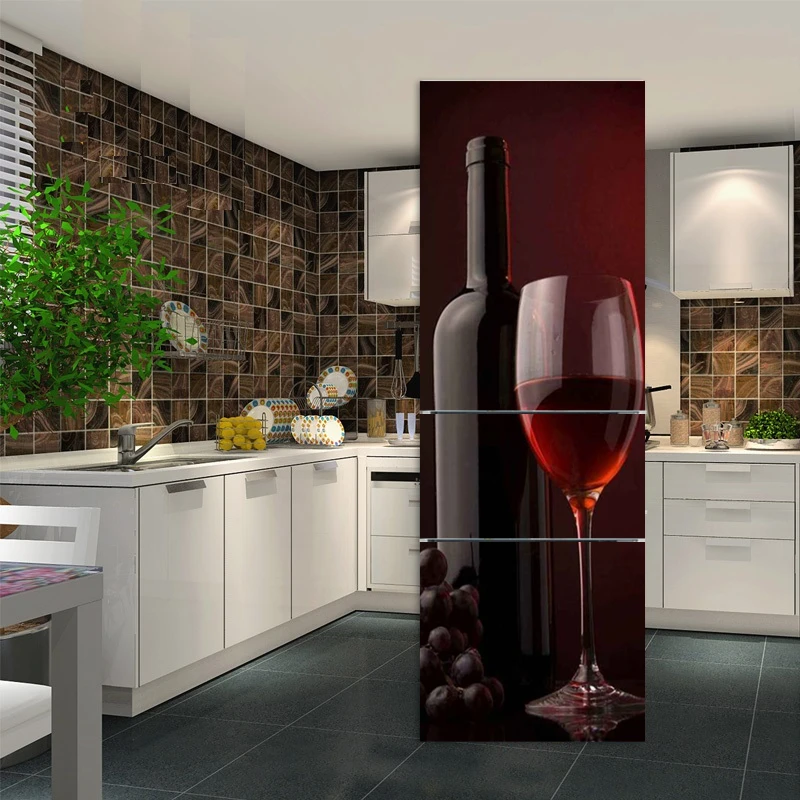 

ПВХ наклейка на дверь "Красное вино"