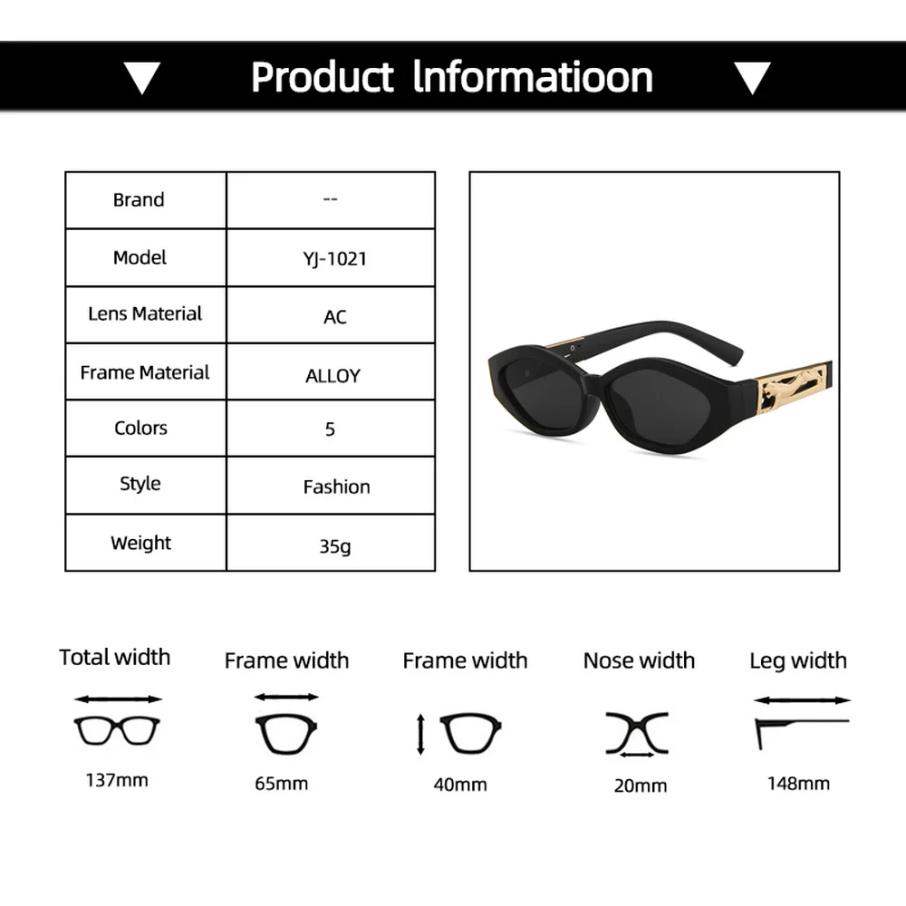 

New Red Cat Eye Small Frame Sunglasses Women Vintage Black Cateye Sun Glasses Female Transparent Color Oculos De Sol Feminino UV