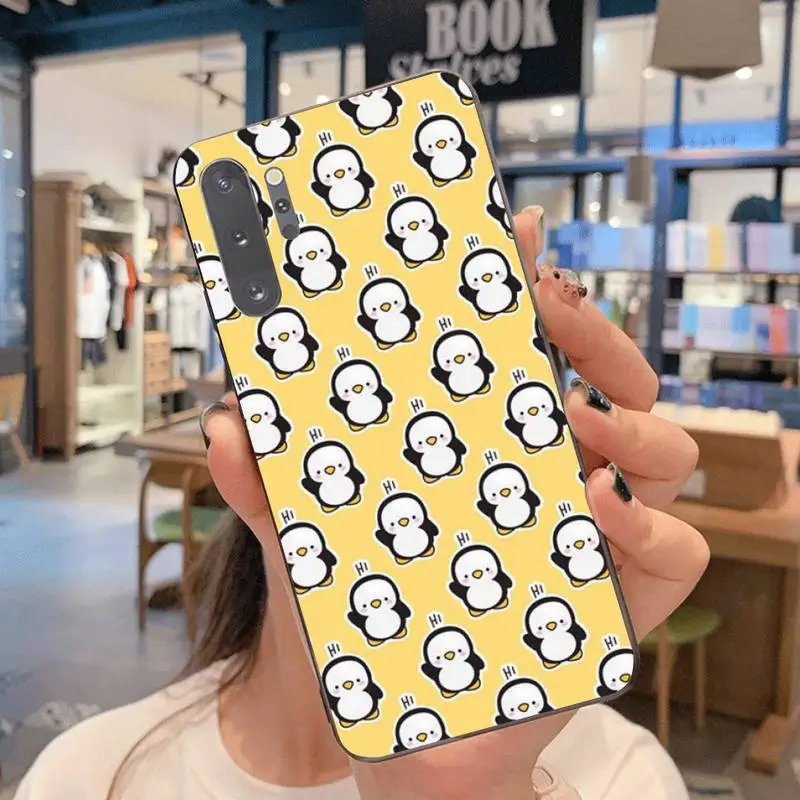 

HUAGETOP Noot noot pingu Soft Rubber Phone Cover For Samsung Note 7 8 9 10 Plus lite Galaxy J7 J8 J6 Plus 2018 Prime
