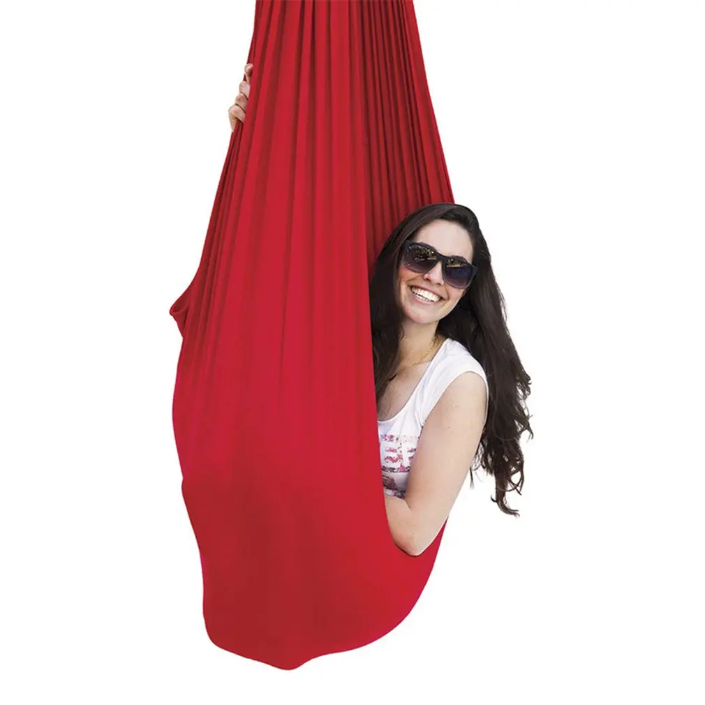 

Children's Elastic Hammock Indoor And Outdoor Elastic Swing Bed Aerial Yoga Training Belt Comfortable Hammock
