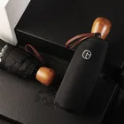 Зонтик от солнца Мужской и Женский, ветрозащитный, новый миниатюрный Зонт T, прочный, Пятикратный, с деревянной ручкой 8K, 400