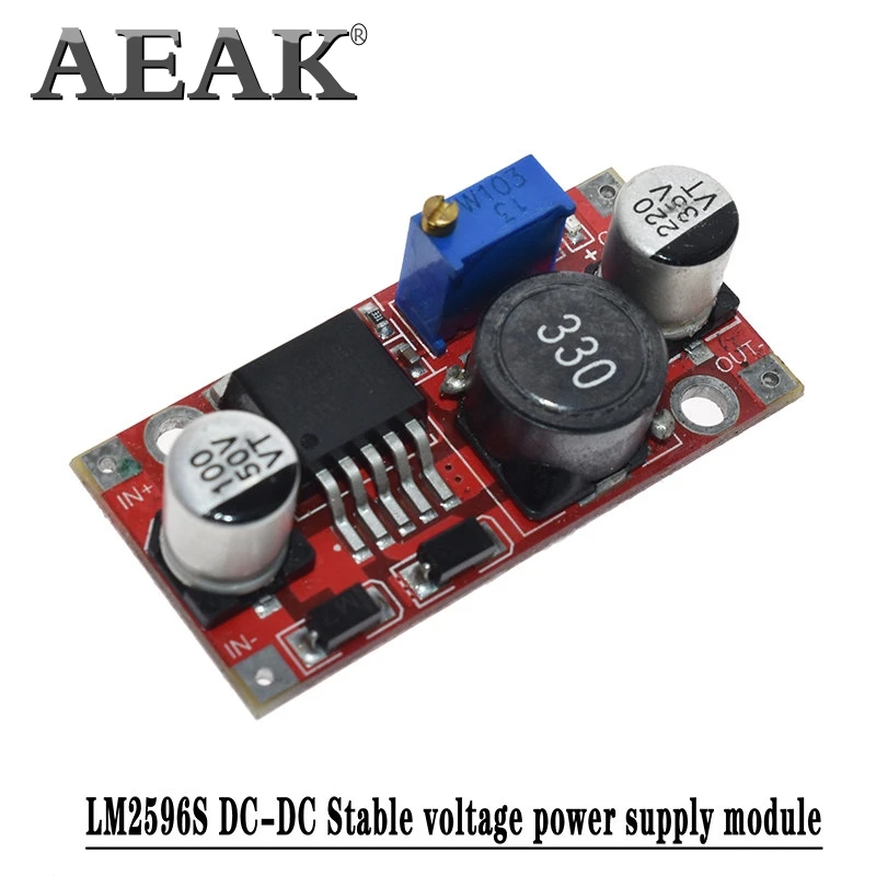 AEAK 1 шт. LM2596 LM2596S DC 4 5 40 в Регулируемый понижающий модуль питания новый высокое