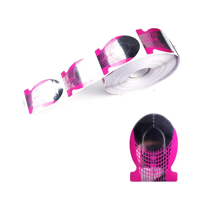 

Purple 500 Pcs/Roll Nail Form Guide Forms For UV Gel Acrylic