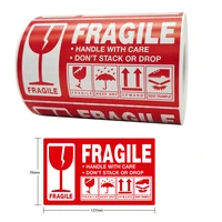 300pcs 7 612 7cm fragile warning label sticker fragile sticker up and handle with care keep dry large shipping express label