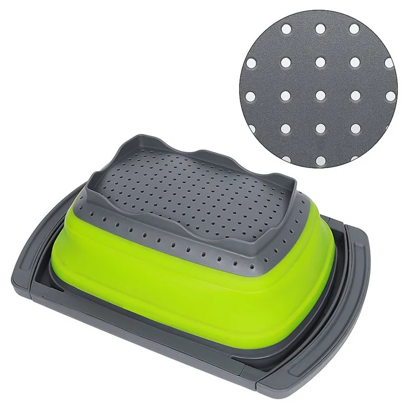 Может быть сложен Taomee устройство кухонный дуршлаг для фруктов и овощей слив