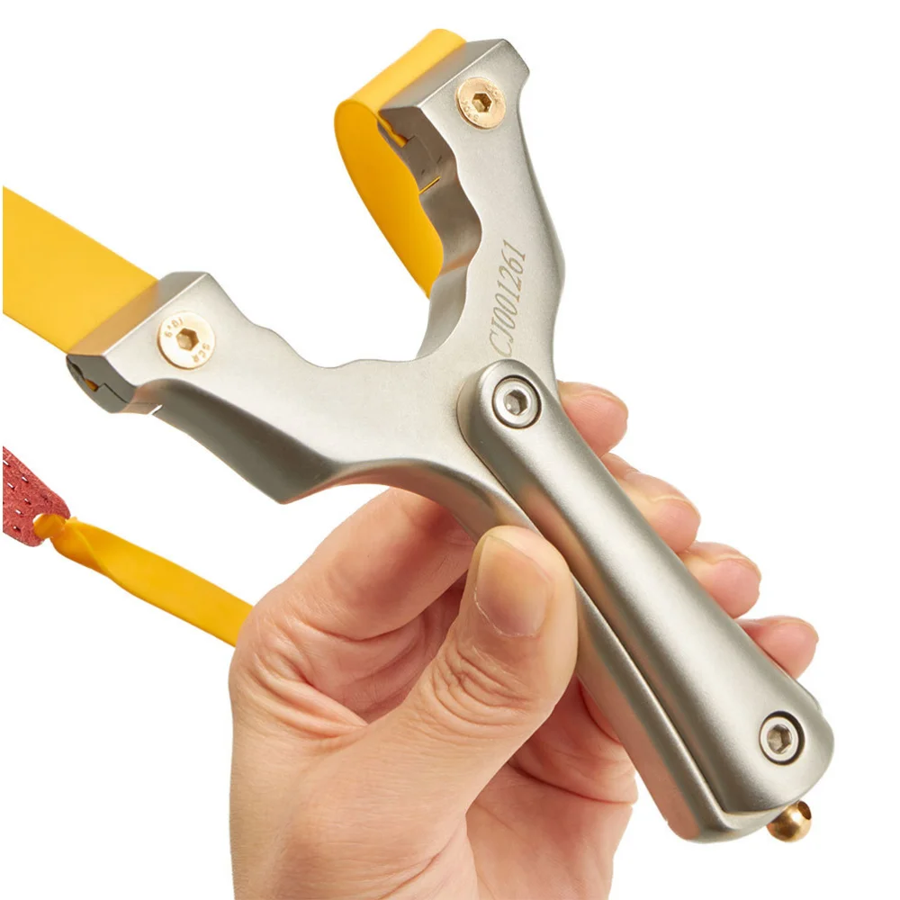 

Stainless Steel Slingshot Metal Simple Durable Handle Competitive Race Catapult for Woman Man