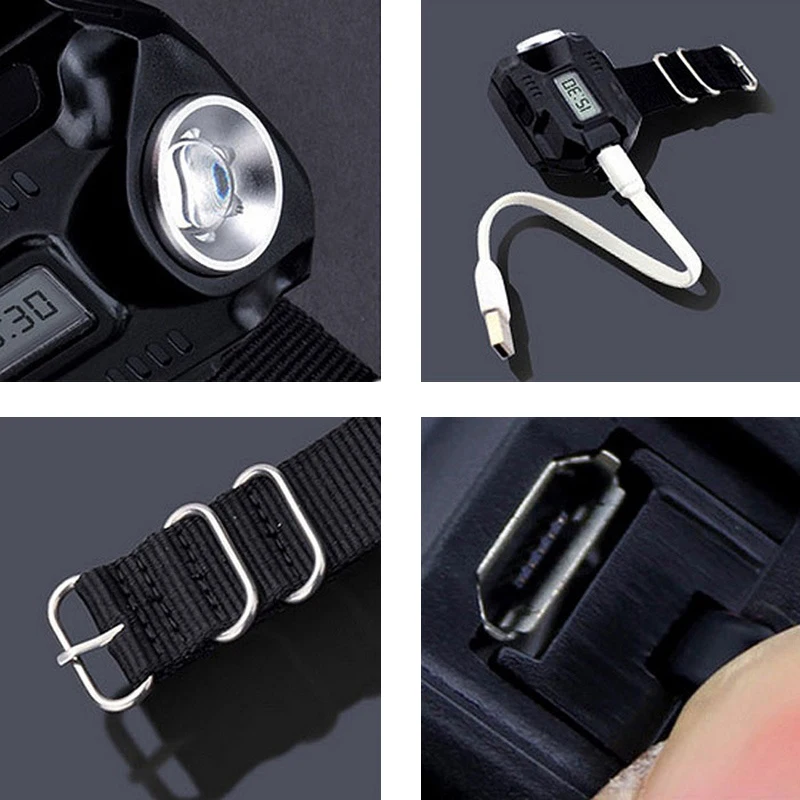 Новинка 2019 суперъяркие наручные светодиодные часы со вспышсветильник