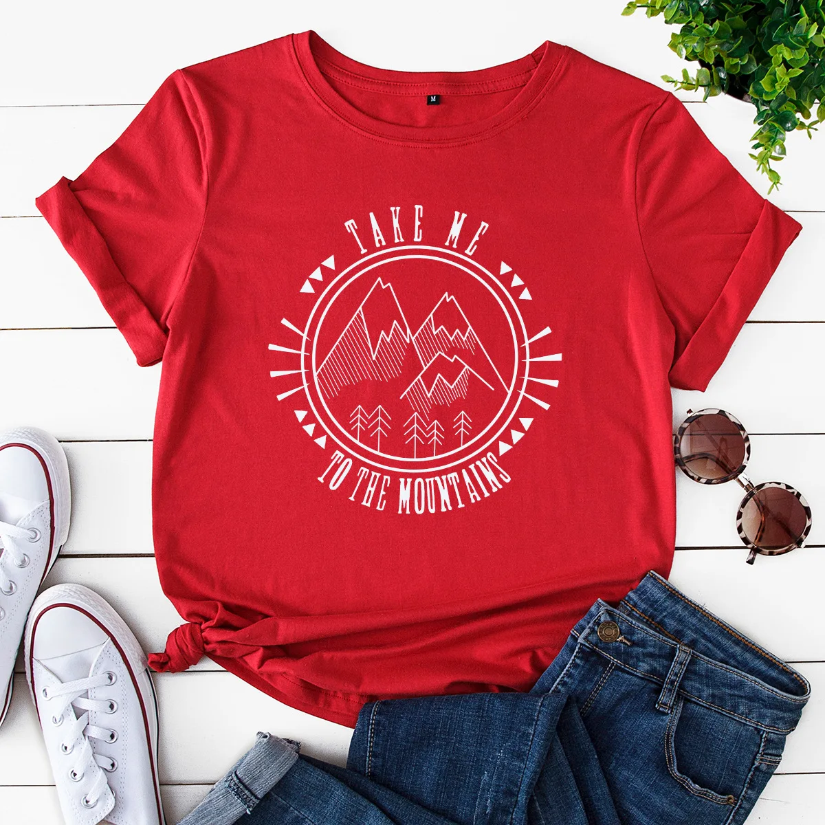 Explosion models women's loose round neck cotton peak short-sleeved t-shirt women 2020 new | Женская одежда