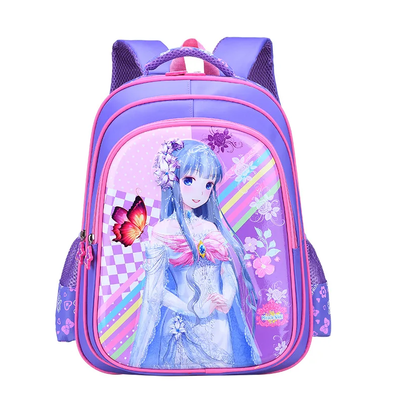 

Детские школьные ранцы для девочек, ортопедический рюкзак для принцесс, школьные портфели для начальной школы