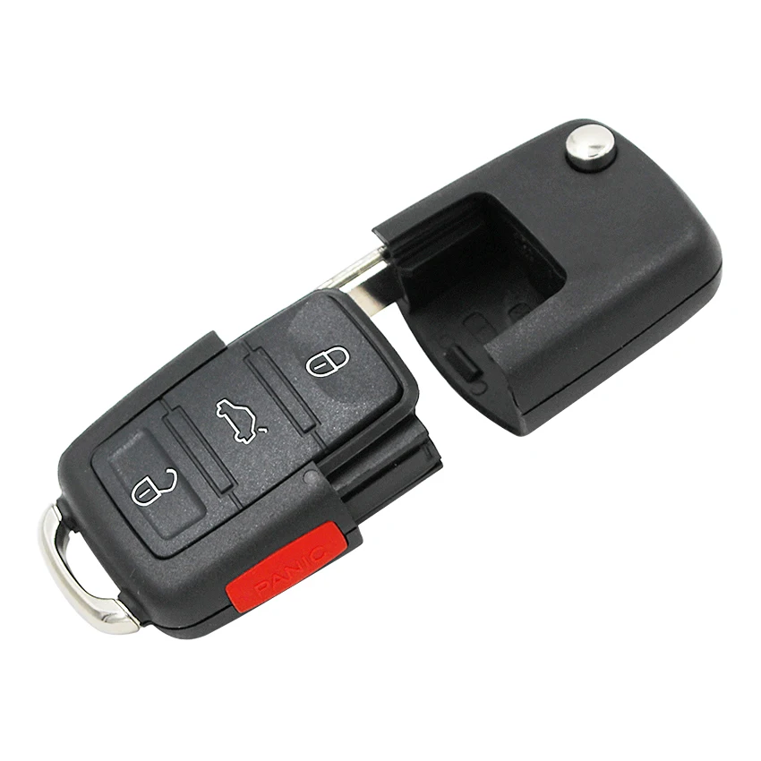 3 + 1/4 кнопки дистанционного ключа чехол для Фольксваген Bettle Polo Jetta Touareg Passat Golf с uncut