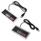 USB игровой контроллер Plug-Play, Пластиковый черный + серый для ПК NES, Windows, Новинка