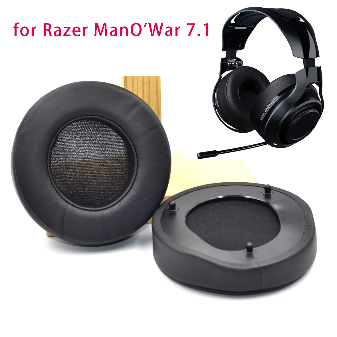 Razer ManO War Defean Запасные подушечки для razer молотилка Ultimate Dolby, razer ManO'War 7,1/патруля турнирный выпуск наушники - Цвет: Razer ManO War