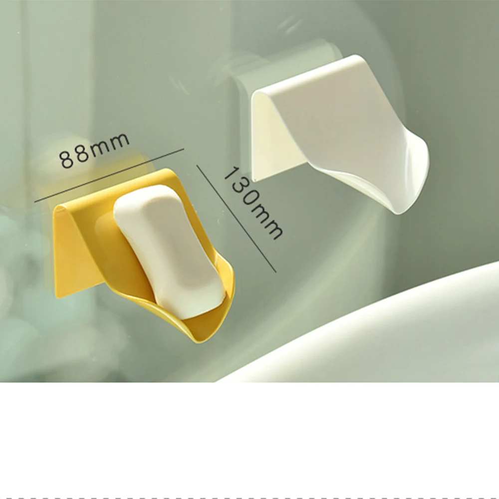 Soap Box Holder Bathroom Shower Storage Dish Plate Tray Free Punching Drain Plastic Wall Shelf | Дом и сад